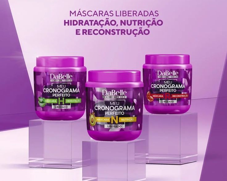 DaBelle Kit 3 Máscaras 400g Meu Cronograma Perfeito