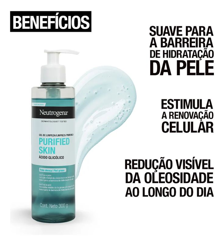 Gel De Limpeza Facial Neutrogena Purified Skin 300g