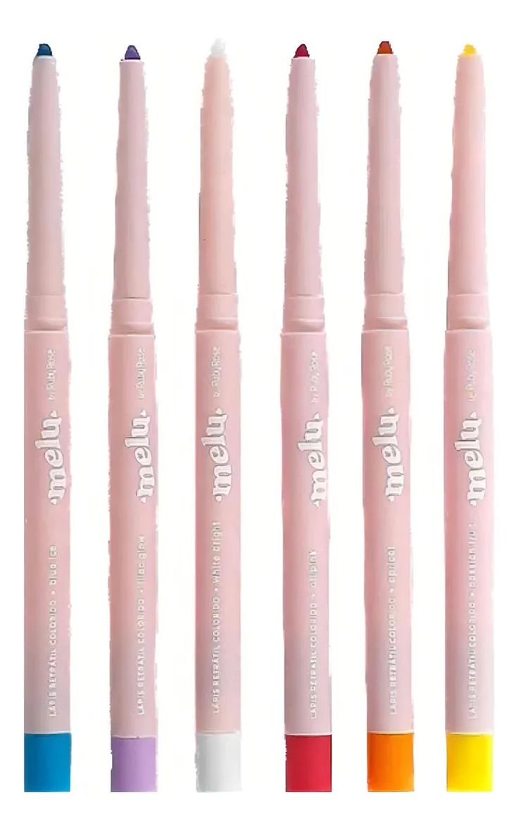 Kit de lápis retrátil colorido para delineado