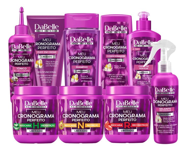 Kit 9 itens DaBelle Meu Cronograma Perfeito