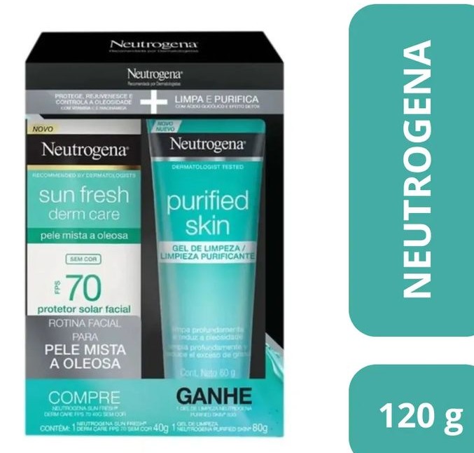 Kit Protetor Solar e Gel de Limpeza Neutrogena
