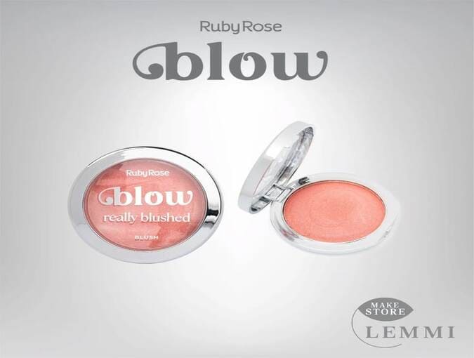 Blush Compacto Really Blushed Linha Blow Ruby Rose