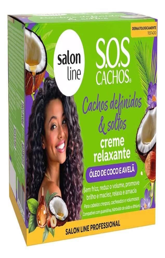 Creme Relaxante Cachos Definidos Coco Avelã Salon Line