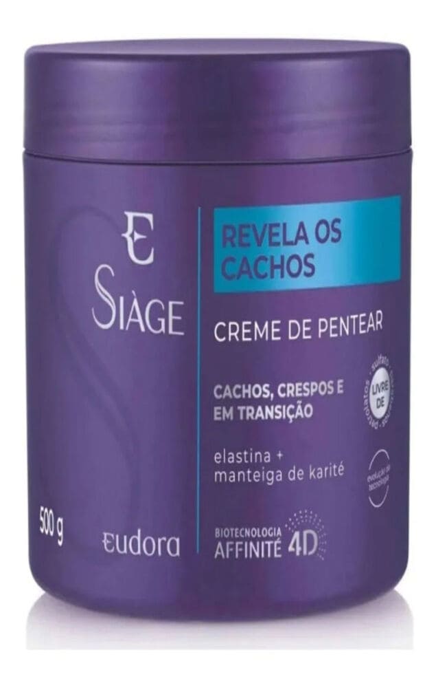 Eudora Siáge Creme de Pentear Revela os Cachos melhor creme cabelo cacheado