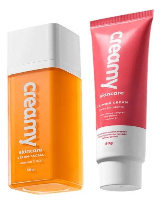 Kit Creamy Skincare Vitamina C Hidratante Facial skincare glow