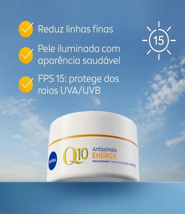 NIVEA Creme Facial Q10 Energy Antissinais cremes antiidade