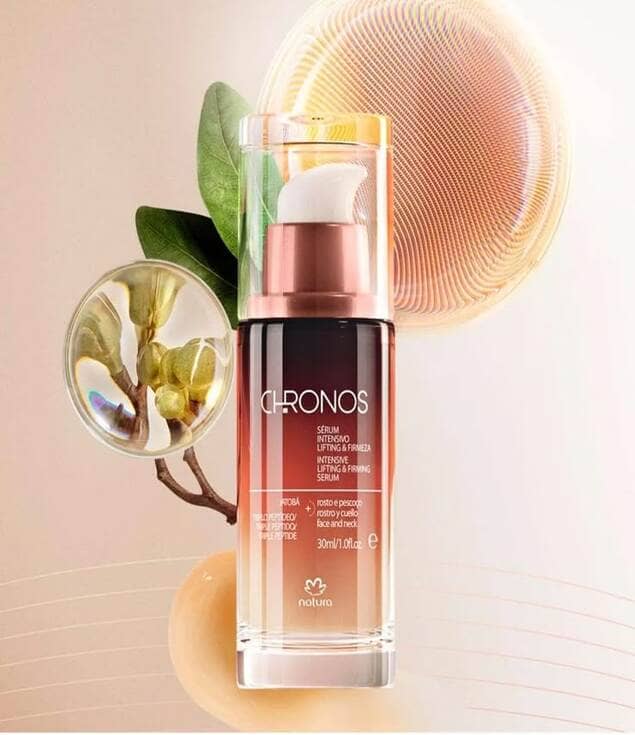 Sérum Intensivo Lifting Firmeza Natura Chronos cremes antissinais 30 anos