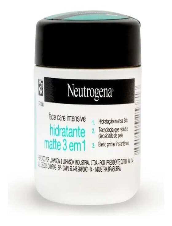 Hidratante Neutrogena Face Care 3 em 1 Matte efeito primer maquiagem