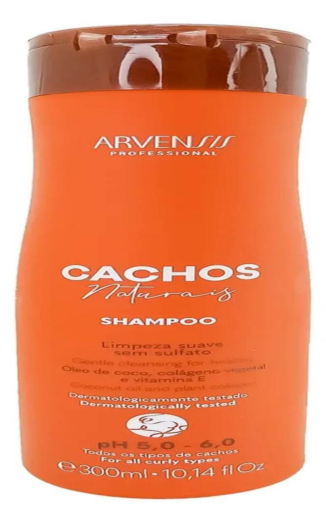 Shampoo Arvensis Cachos Naturais 300ml melhor shampoo natural para cachos